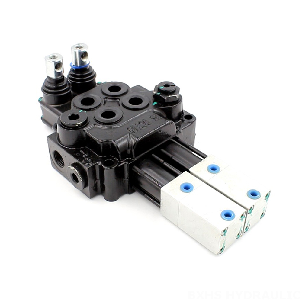 DCV40 Pneumatic 2 Spool Monoblock Directional Valve image