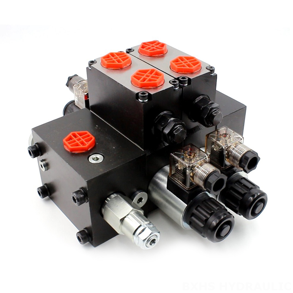 DCV58F Solenoid 2 Spool Sectional Directional Valve image