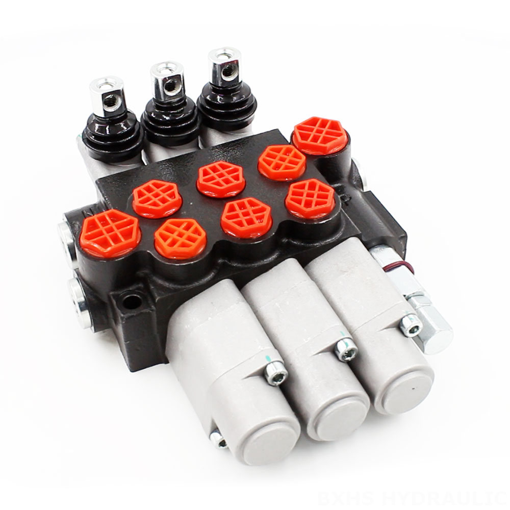 P40-G12-G38-3QTW Manual 3 Spool Monoblock Directional Valve image