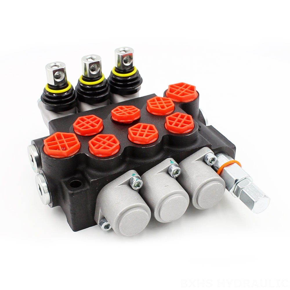 P40-G12-G38-OW Manual 3 Spool Monoblock Directional Valve image