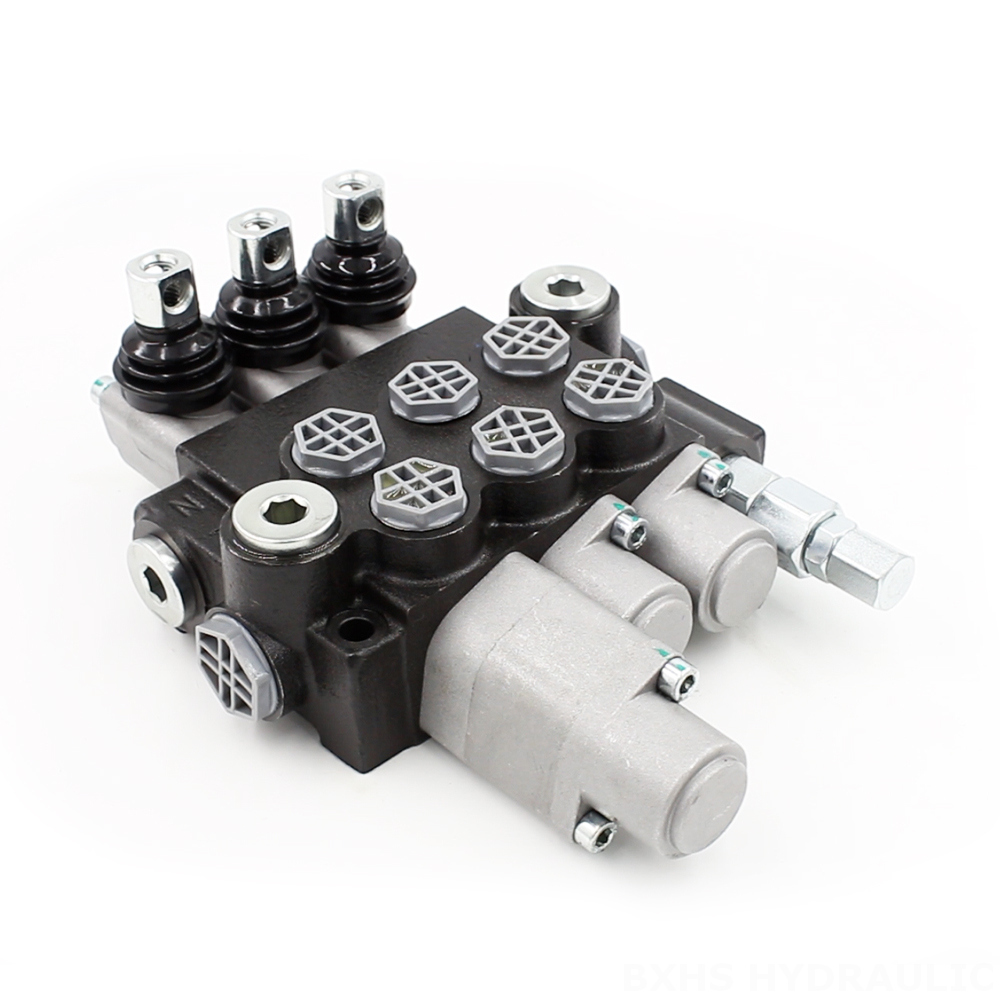 P40-G12-G38 Manual 3 Spool Monoblock Directional Valve image