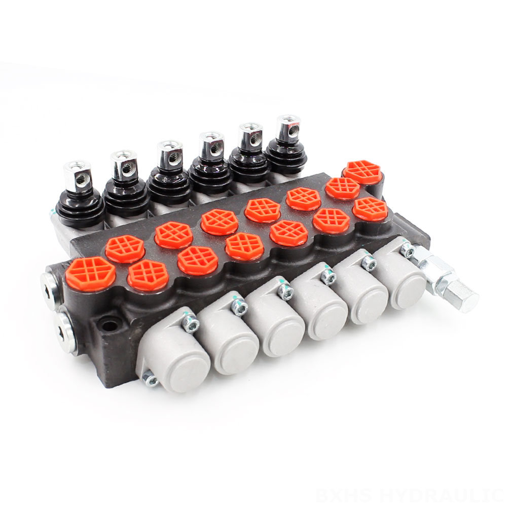 P40-G12-G38 Manual 6 Spool Monoblock Directional Valve image