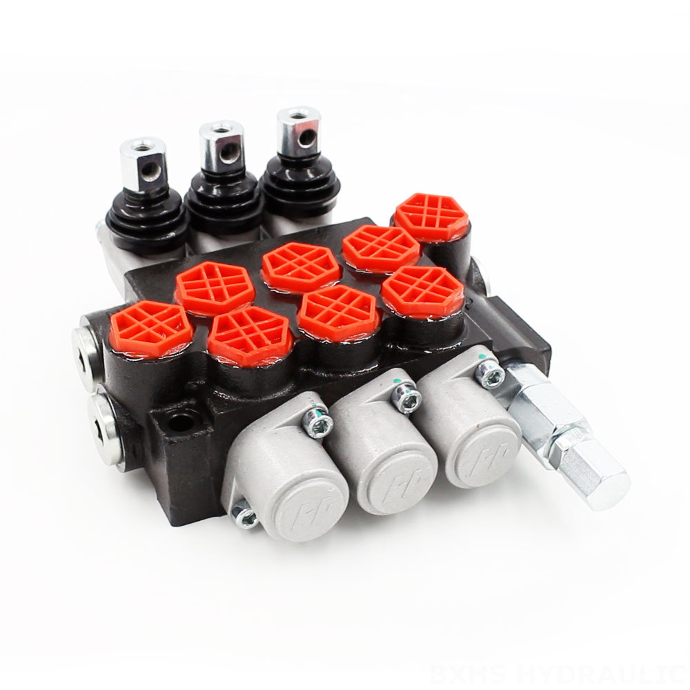 P40-G12-OT Manual 3 Spool Monoblock Directional Valve cover photo