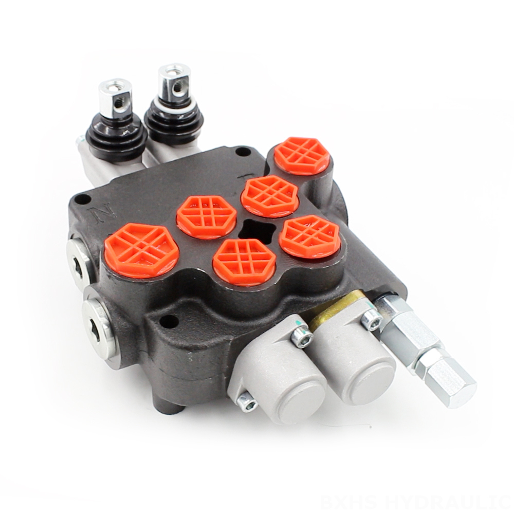 P80-G12-G34-2OT Manual 2 Spool Monoblock Directional Valve cover photo