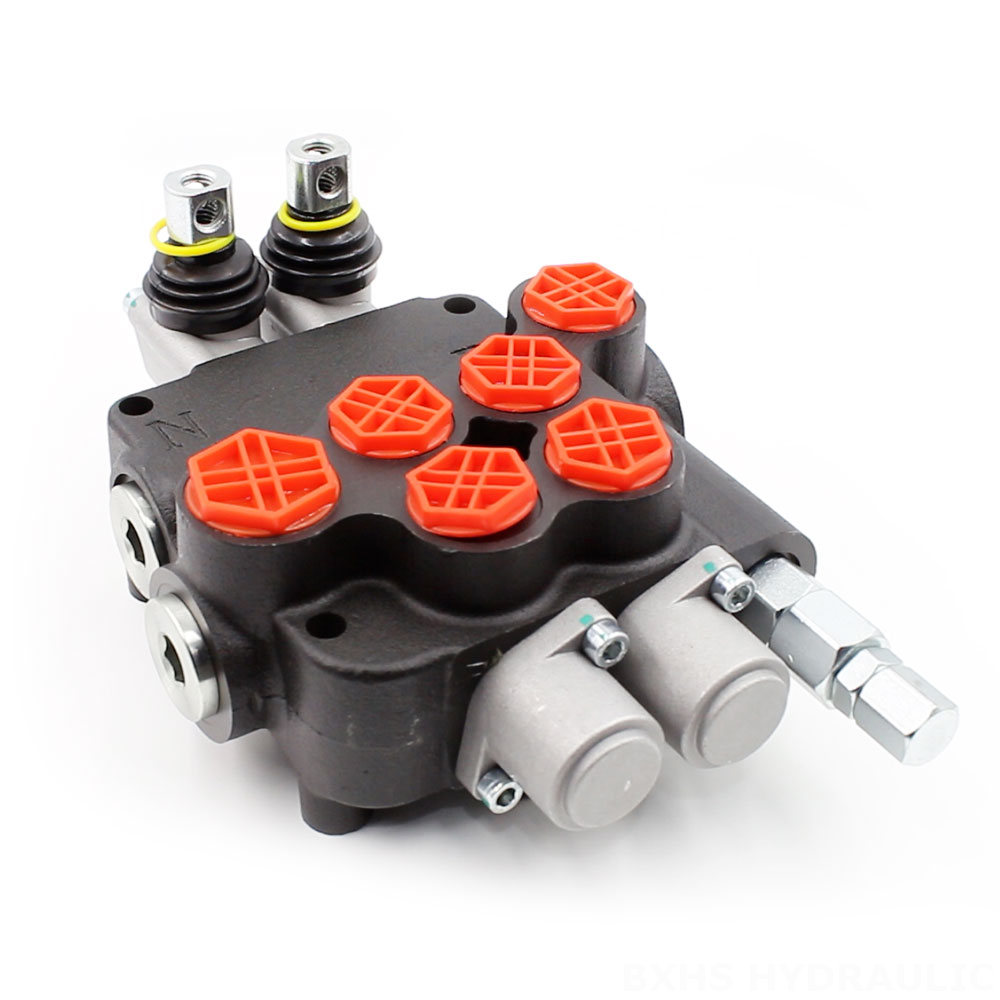 P80-G12-G34-OW Manual 2 Spool Monoblock Directional Valve image