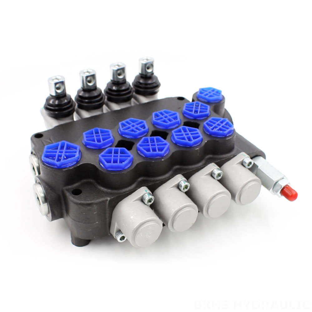 P80-G12-G34 Manual 4 Spool Monoblock Directional Valve cover photo