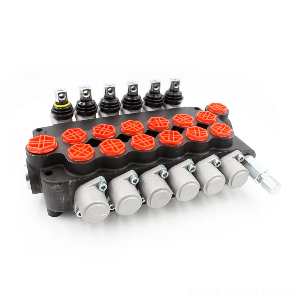 P80-G12-G34 Manual 6 Spool Monoblock Directional Valve image