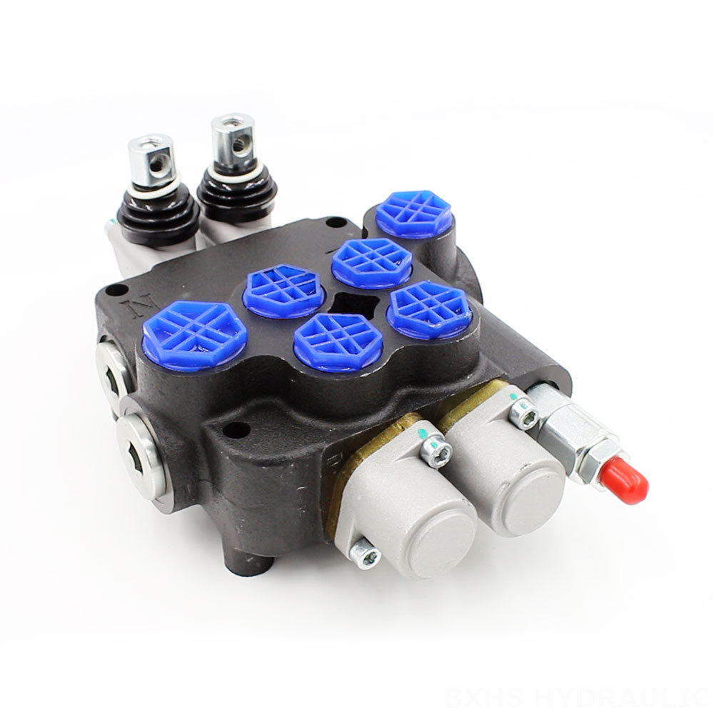 P80-G12-G38-QW Manual 2 Spool Monoblock Directional Valve image