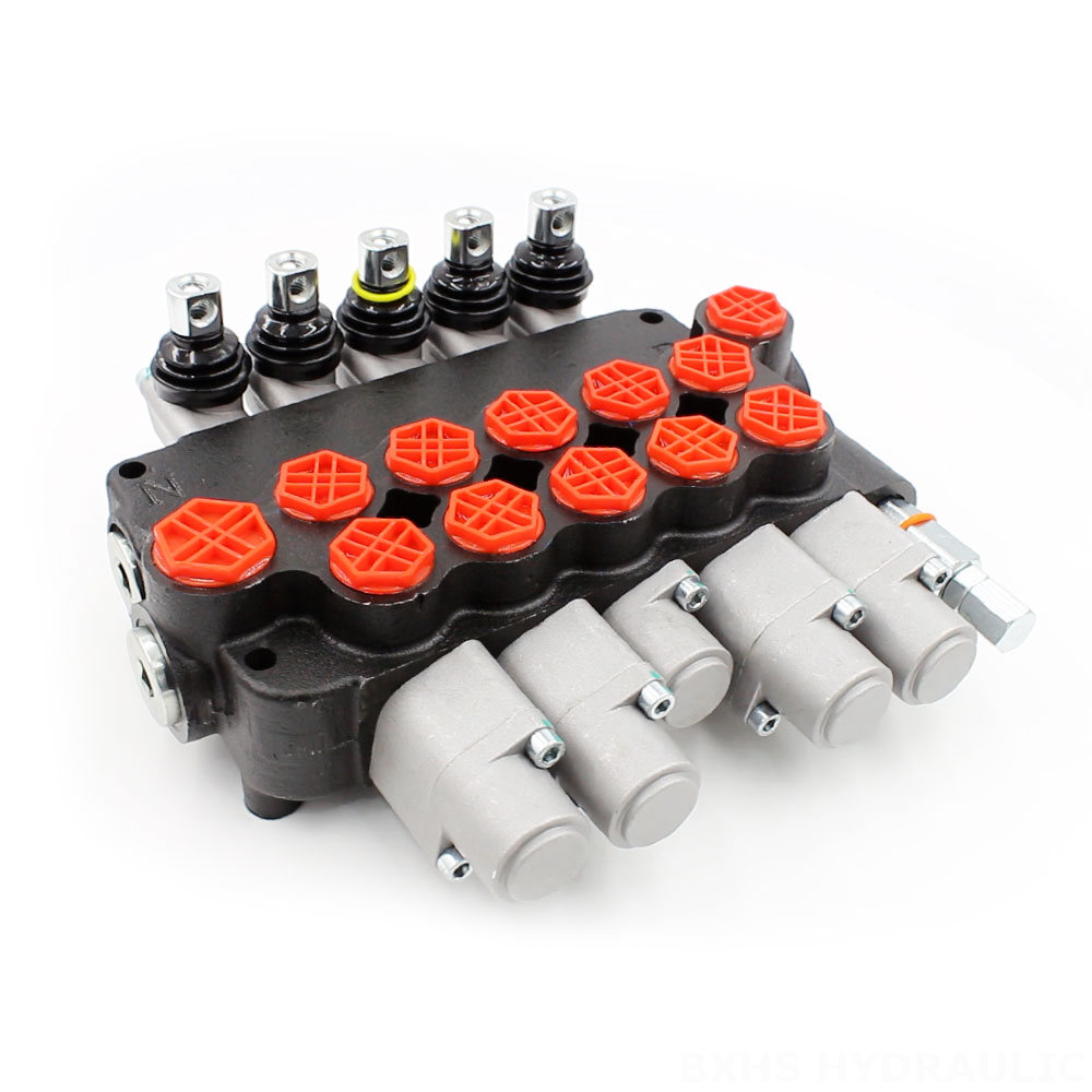 P80-G34-G12-2OT-YW-2OT Manual 5 Spool Monoblock Directional Valve cover photo