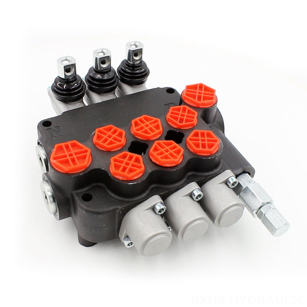 P80-G34-G12-3OT Manual 3 Spool Monoblock Directional Valve cover photo