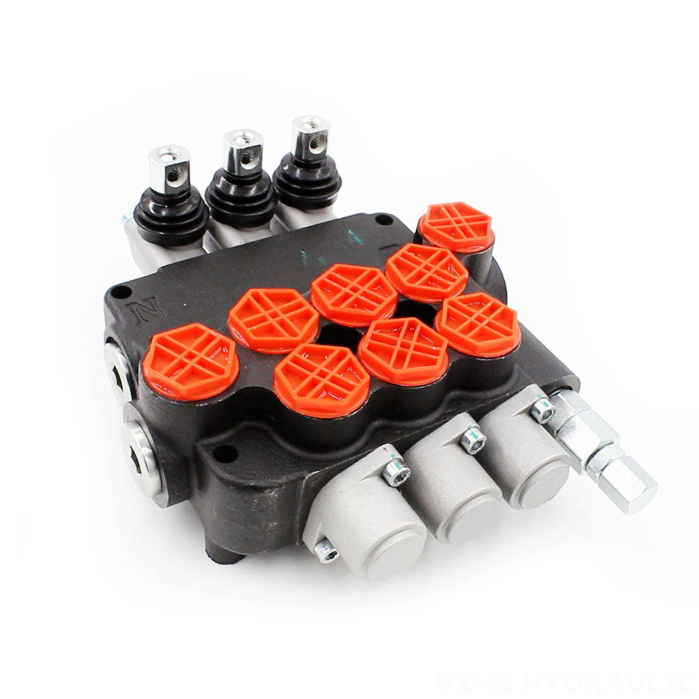 P80-G34-OT Manual 3 Spool Monoblock Directional Valve cover photo