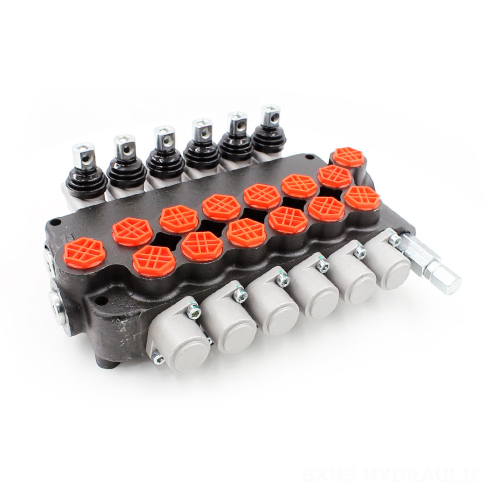 P80-G34-OT Manual 6 Spool Monoblock Directional Valve cover photo