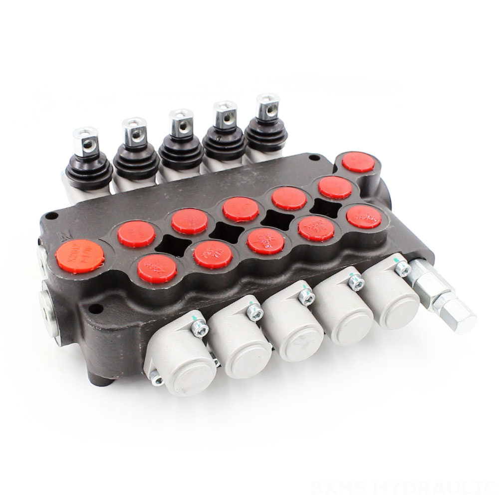 P80-U116-U78-5OT Manual 5 Spool Monoblock Directional Valve cover photo