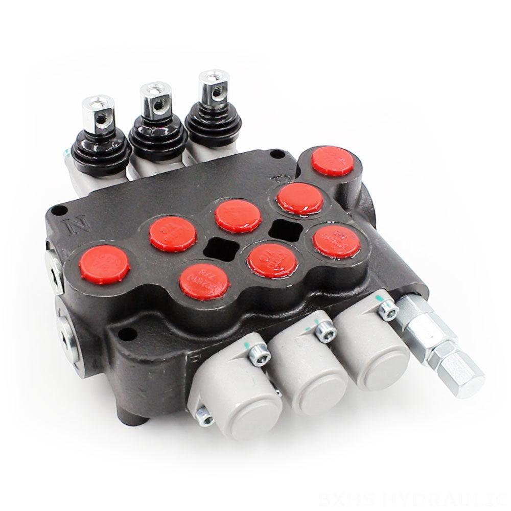 P80-U78-3OT Manual 3 Spool Monoblock Directional Valve cover photo