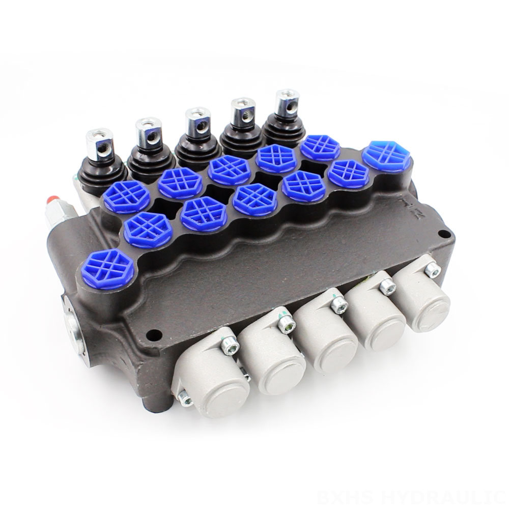 P80F-G34-OT Manual 5 Spool Monoblock Directional Valve cover photo