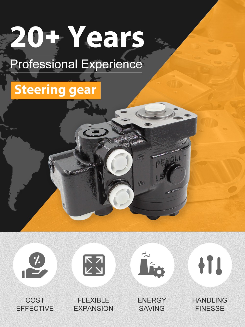 101S-5T-80-PV60 80 ml/r 8 L/min Streering Unit detailed image
