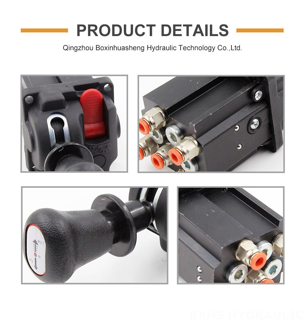 Hydraulic Joystick Cable Controls Industrial Pneumatic Control Valve | 1 Spool & Direct Supply detailed image