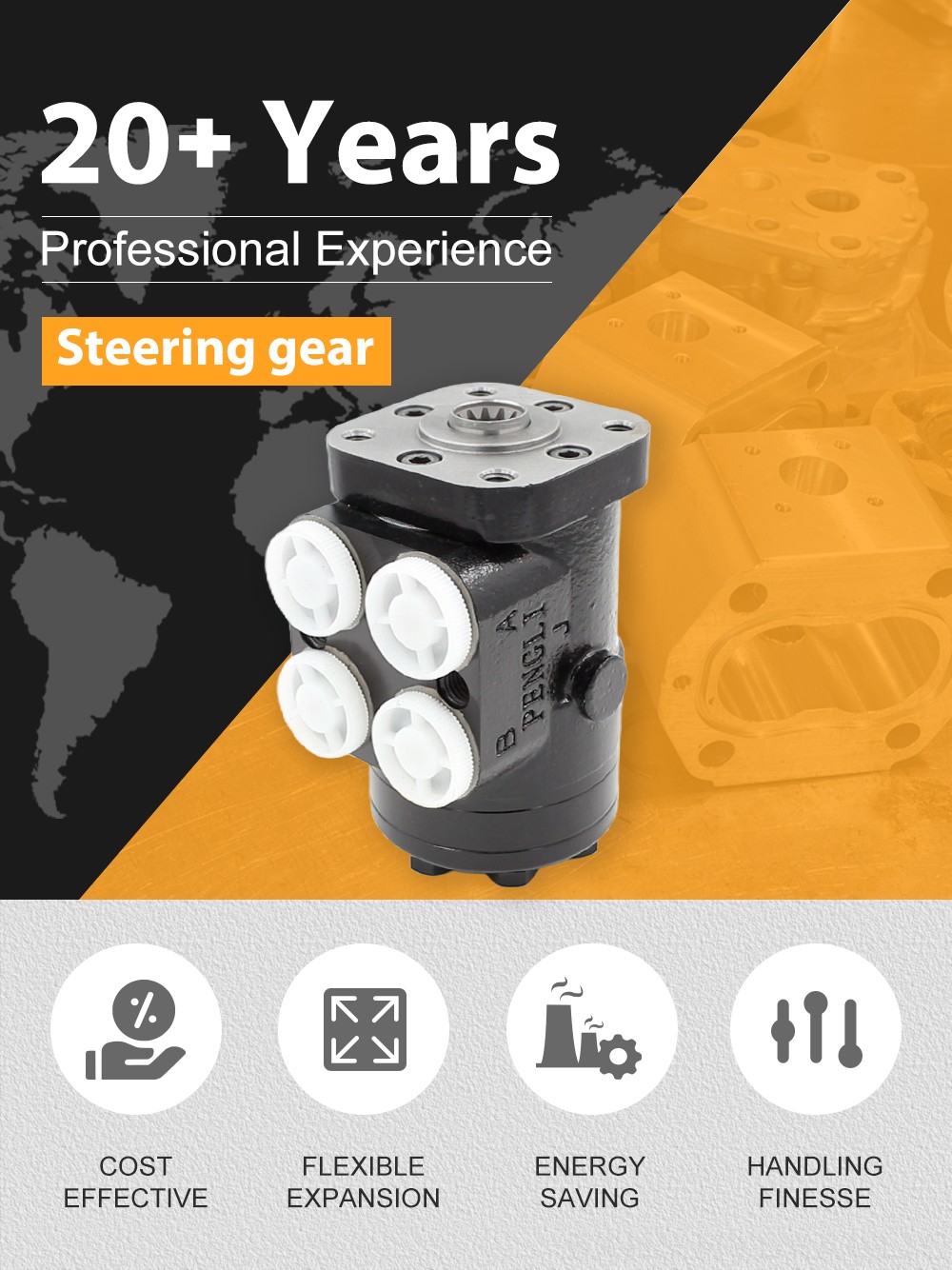 BZZ1-E160B 160 ml/r 12 L/min Streering Unit detailed image