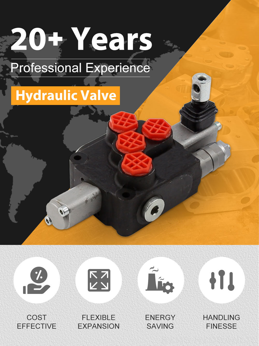 DCV20 Manual 1 Spool Monoblock Directional Valve detailed image