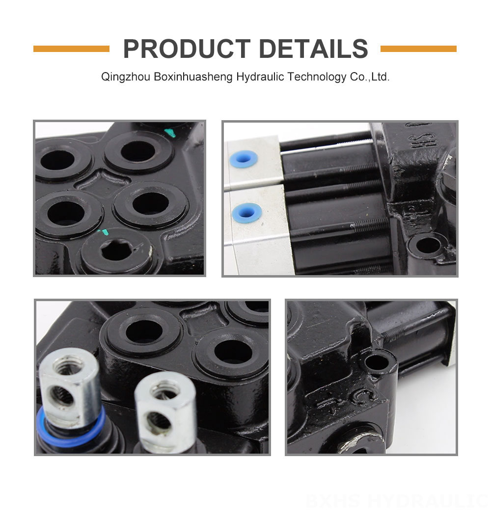 DCV40 Pneumatic 2 Spool Monoblock Directional Valve detailed image