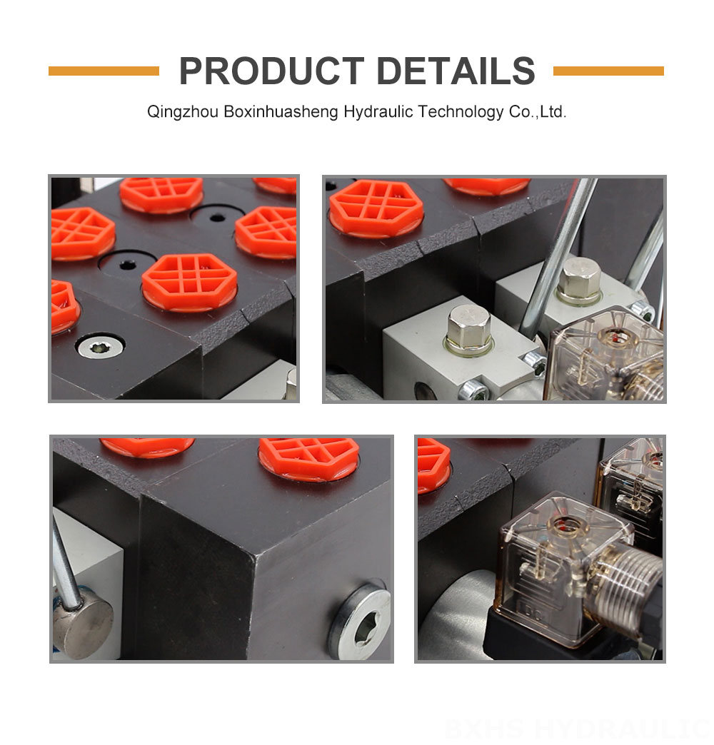 Electric Over Hydraulic Valve Block Sectional Hydraulic Valve, DCV58 Series | Wholesale and OEM detailed image