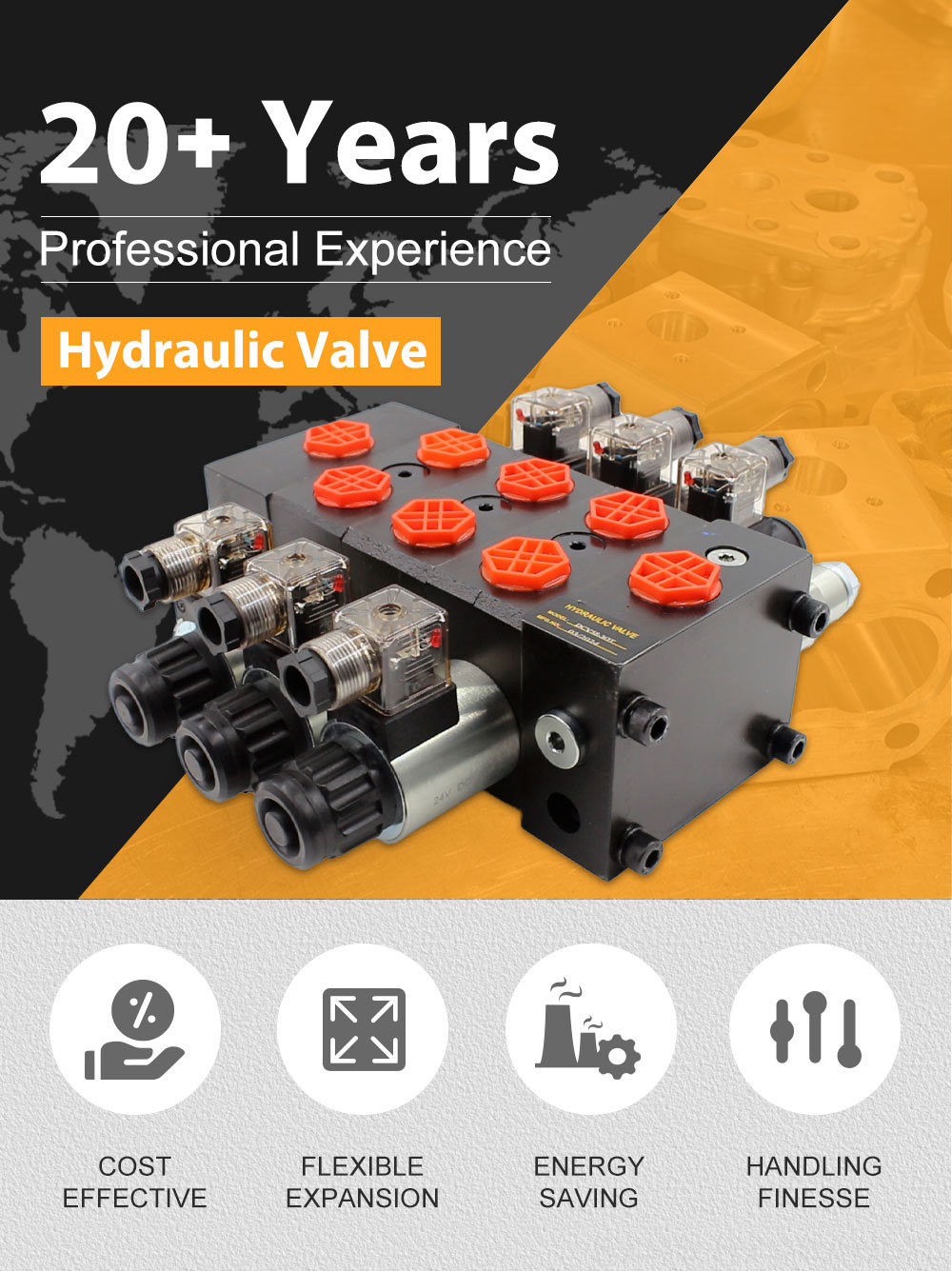 Custom DCV58 Sectional Directional Valves: Tailored to Your Specifications detailed image