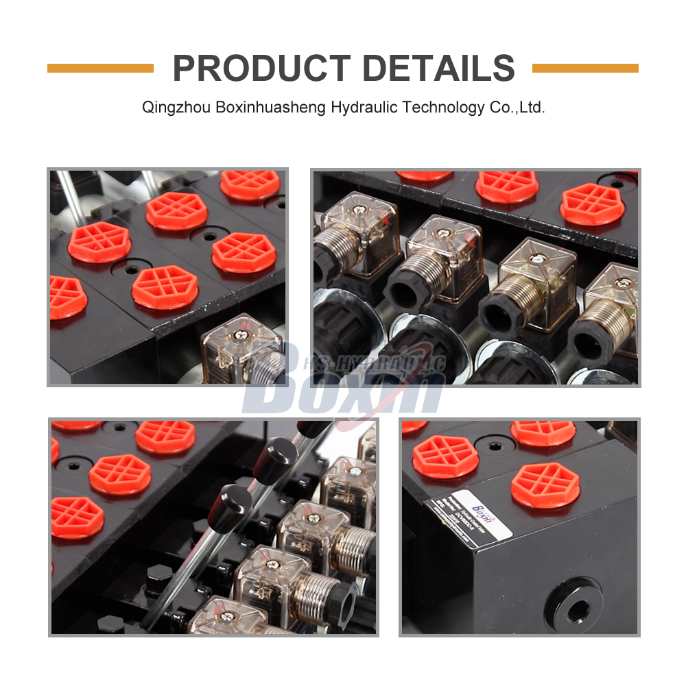 DCV58 Manual and Solenoid Hydraulic Directional Valve detailed image