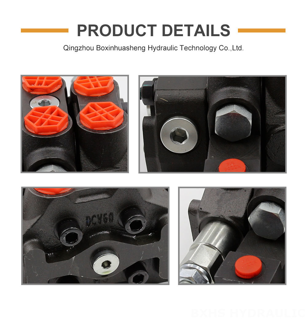 3 Way Valve Hydraulic Customizable Hydraulic Valves: DCV60-G34 Series | OEM and ODM Services detailed image