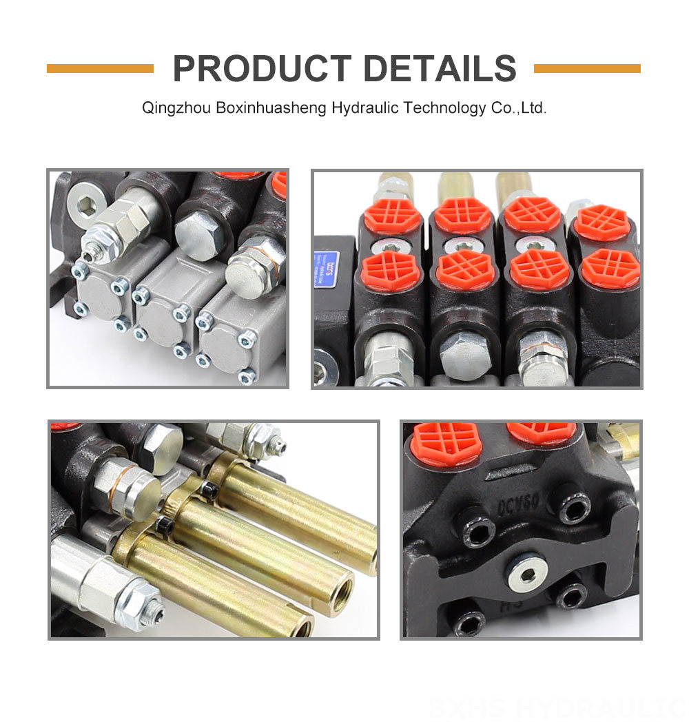 DCV60 Cable 3 Spool Sectional Directional Valve detailed image