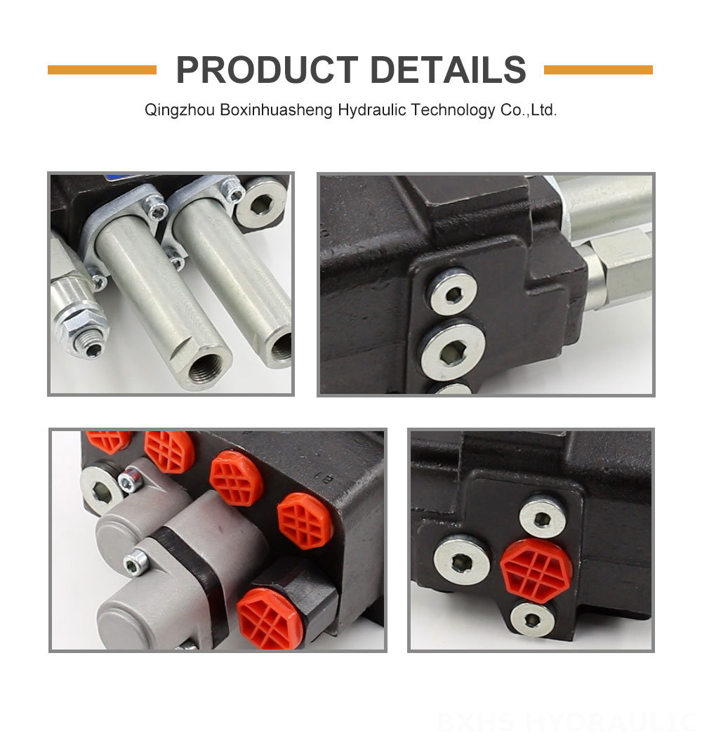 2-Spool Hydraulic Valve | DM45 Cable Model | Factory Direct & Customizable detailed image