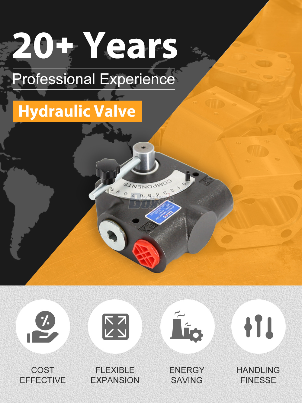 LKF60-WAQF Hydraulic 1 Spool Flow Control Valve detailed image