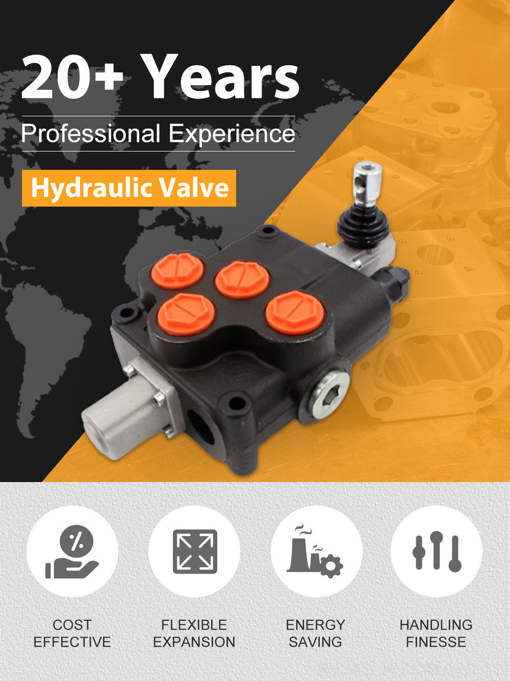 P120-G1-OT 1-Spool Hydraulic Directional Valve | Factory Direct & Customizable detailed image