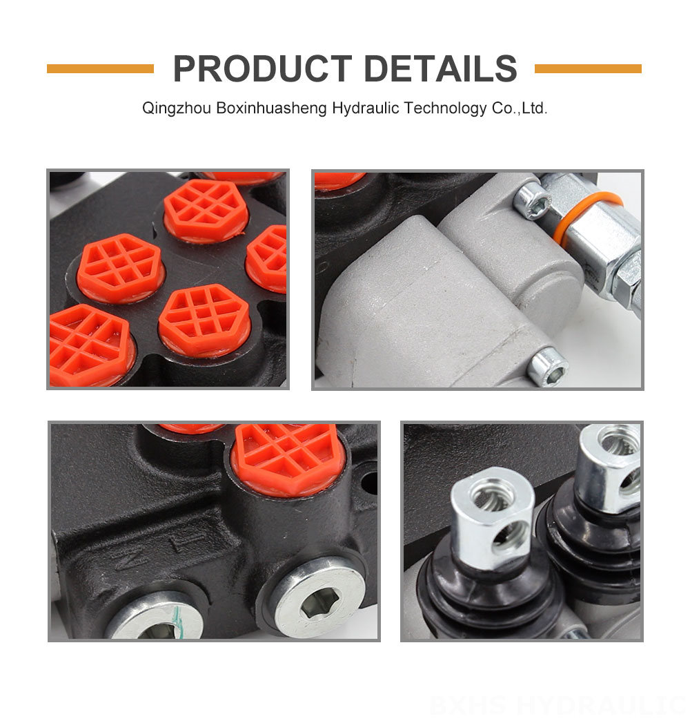 4 Way Hydraulic Diverter Valve High-Performance Hydraulic Valve: P40-AQF-G38-G12 Manual 2 Spool detailed image