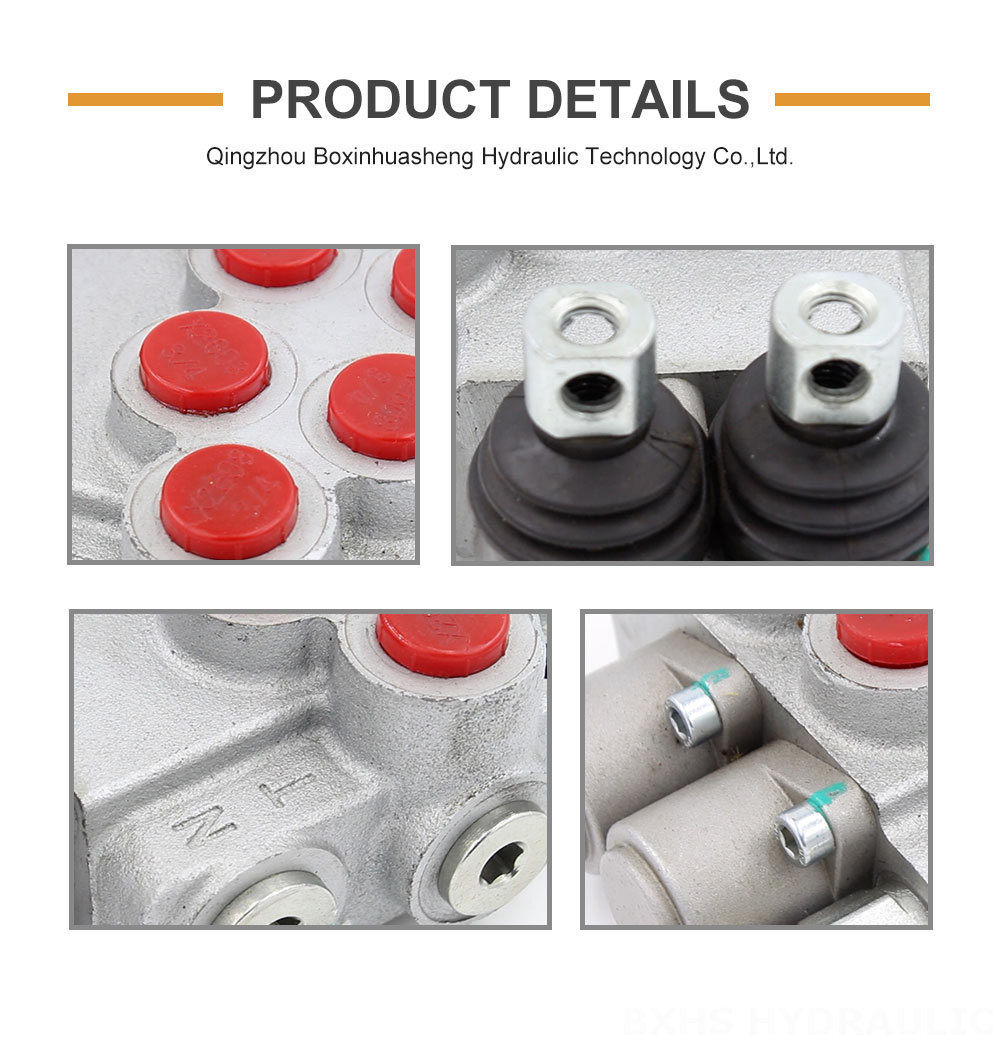 Hydraulic Cylinder Speed Control P40-DKL 2-Spool Hydraulic Valve: Factory Direct & Customizable detailed image