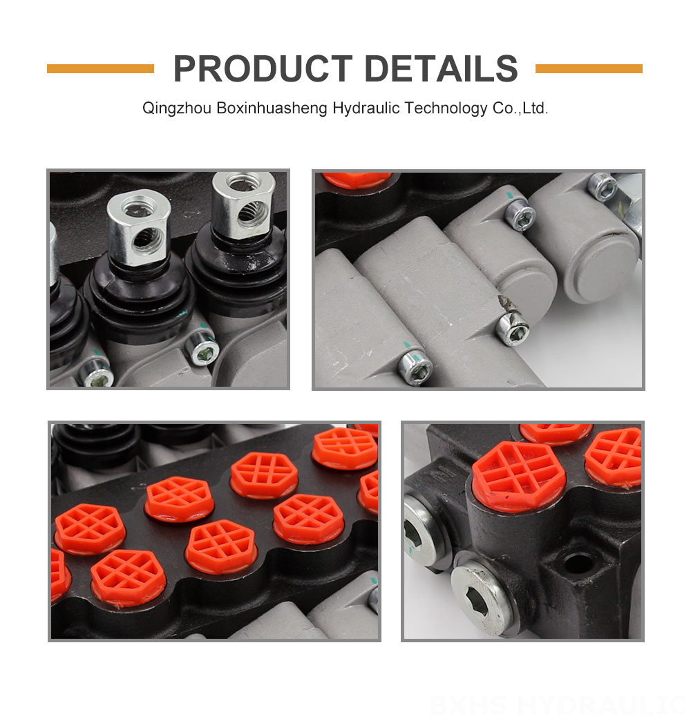 P40-G12-G38-2OT-2QTW Manual 4 Spool Monoblock Directional Valve detailed image