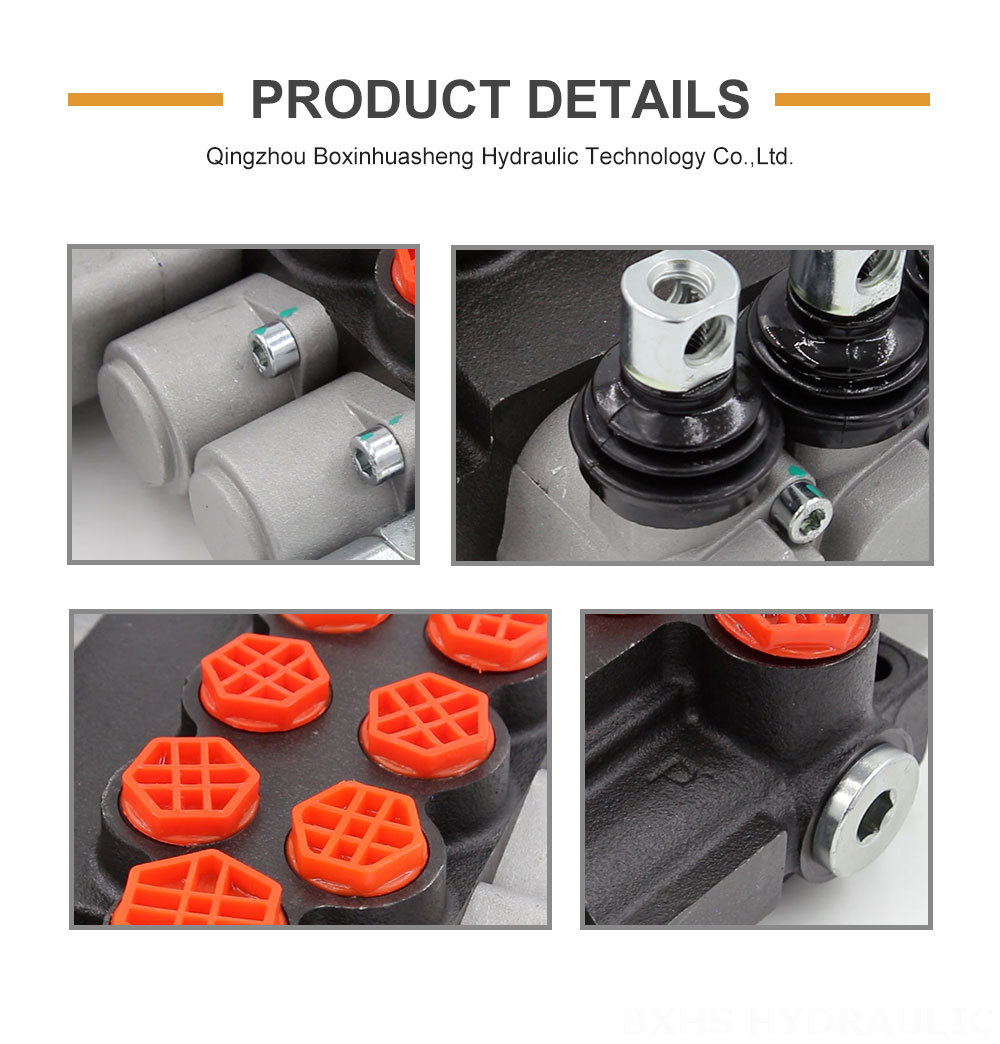 P40-G12-G38-2OT-QTW Manual 3 Spool Monoblock Directional Valve detailed image