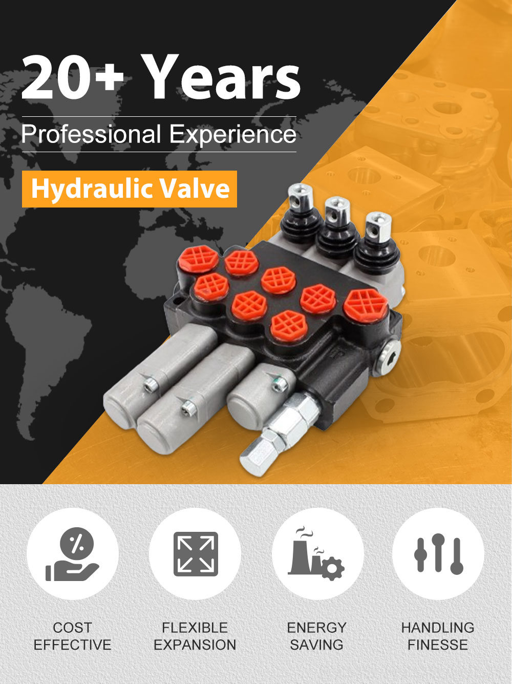 Crane Control Valve Custom Hydraulic Valve Solutions | P40-G12-G38-OT-2QTW Series OEM & ODM detailed image