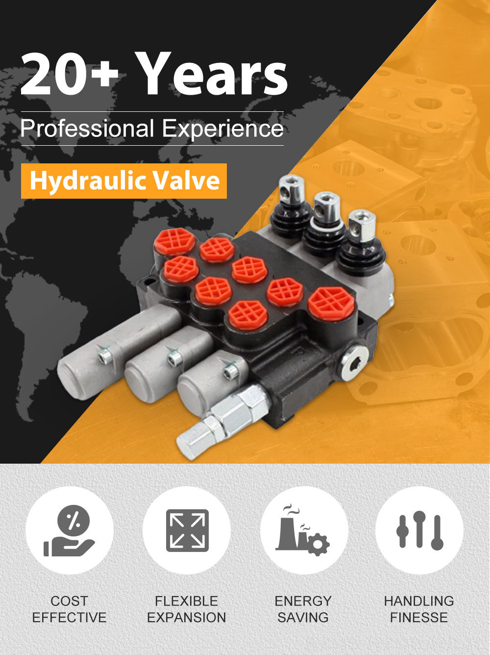 Spool Monoblock Directional Valve P40-G12-G38-OT-QTW-QTW1: Technical Datasheet & Literature detailed image