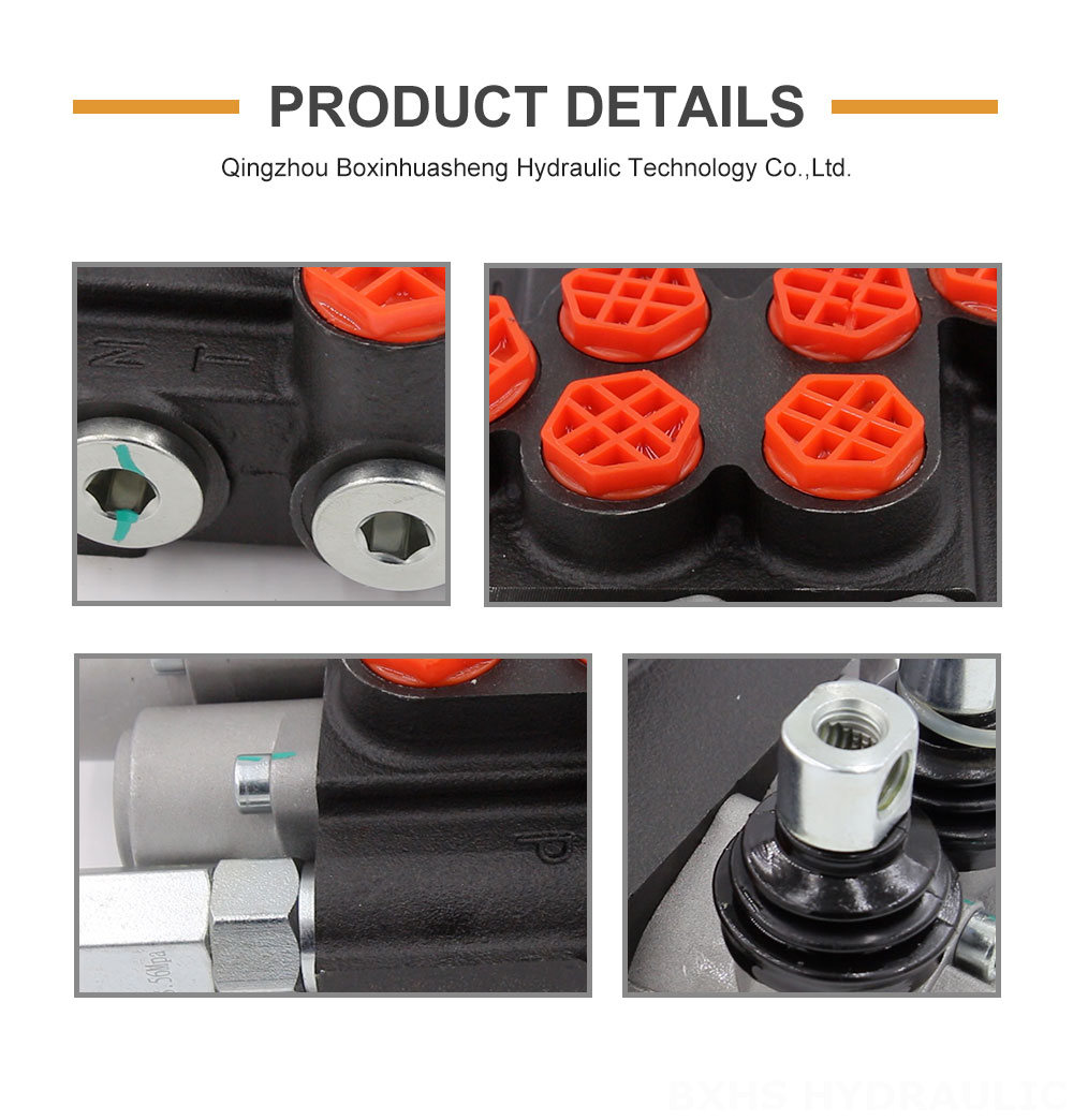 Hydraulic Diverter Rotary 4 Way Valve Custom Hydraulic Valves: P40-G12-G38-OT-QTW ODM Solutions detailed image