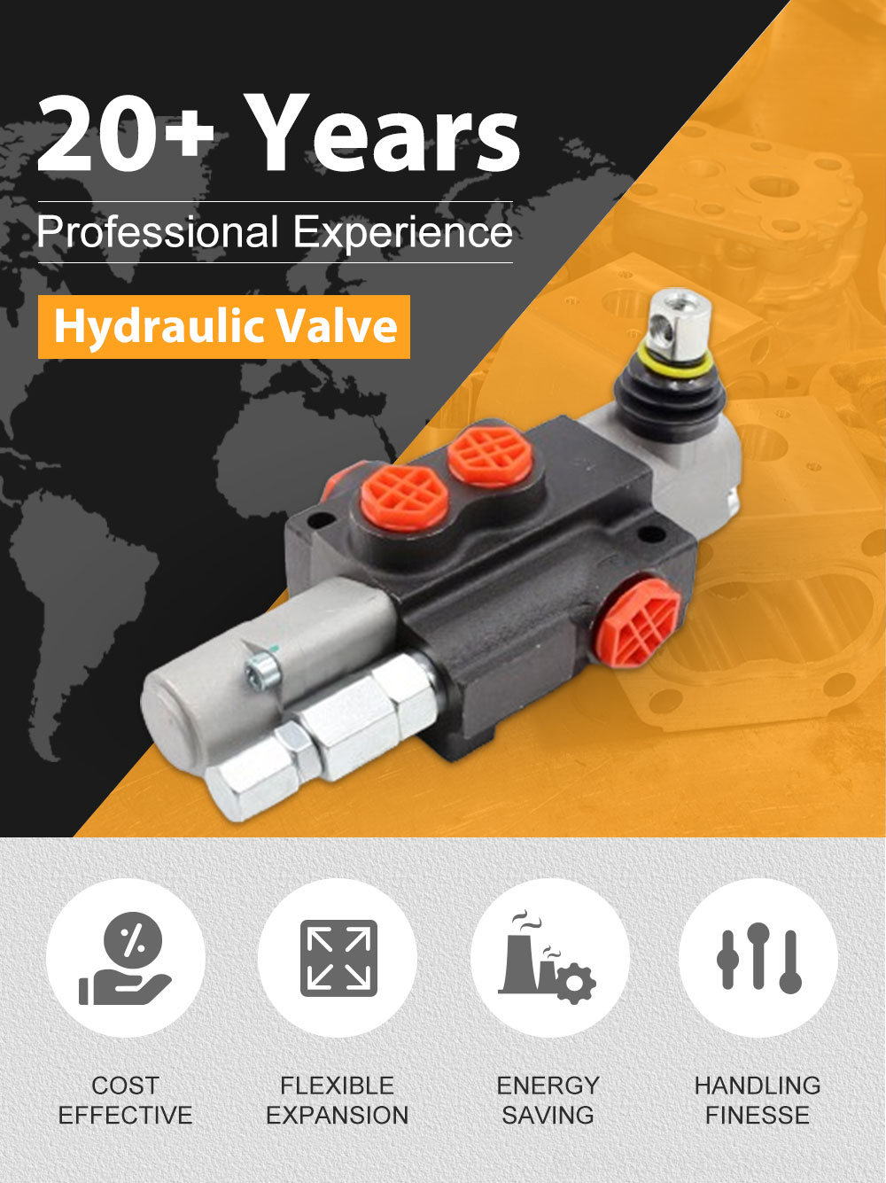 P40-G12-G38-OTW 1-Spool Hydraulic Directional Valve | Factory Direct & Customizable detailed image