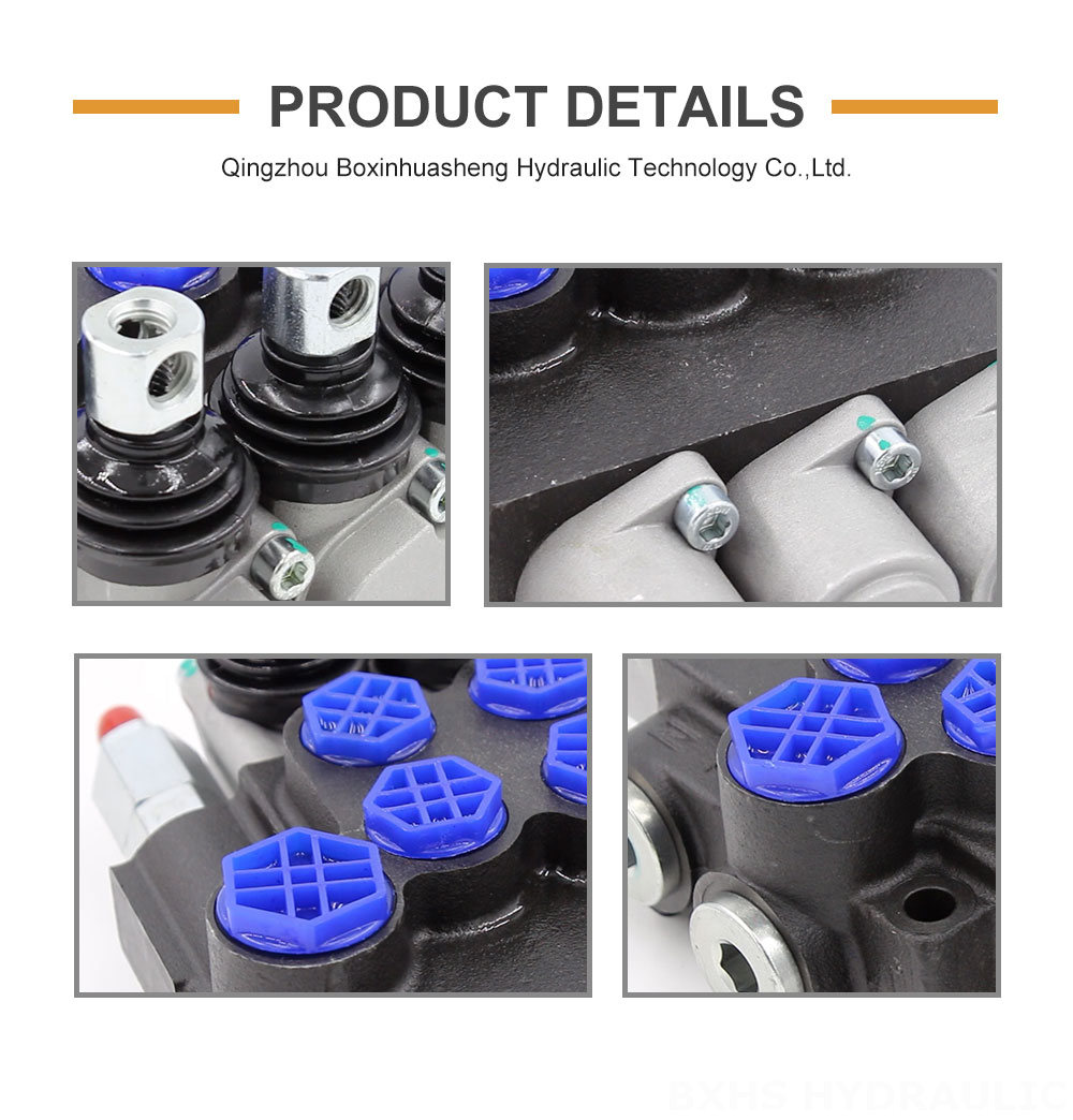 P40-G12-G38-OT Manual 3 Spool Monoblock Directional Valve detailed image