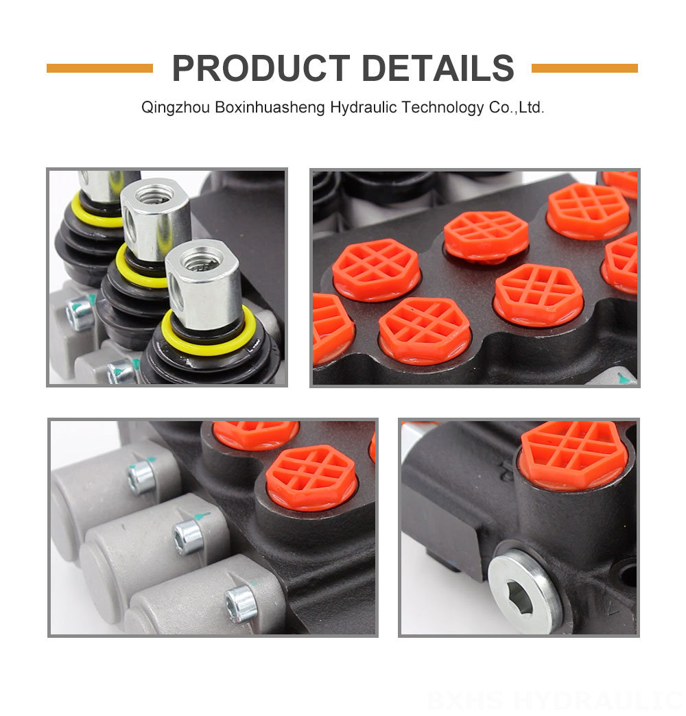 P40-G12-G38-OW 3-Spool Hydraulic Directional Valve | Factory Direct & Customizable detailed image