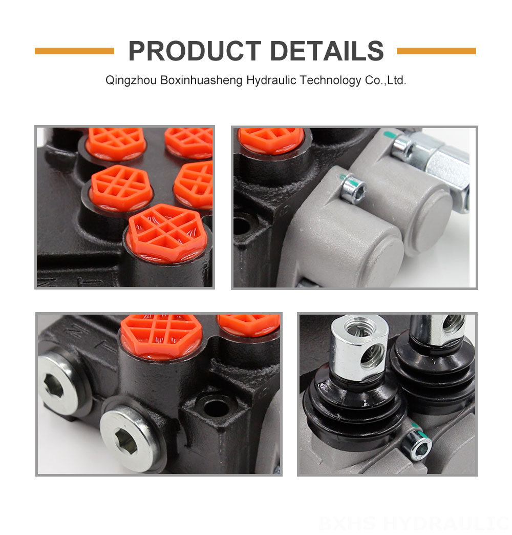 P40-G12-G38 Manual 2 Spool Monoblock Directional Valve detailed image