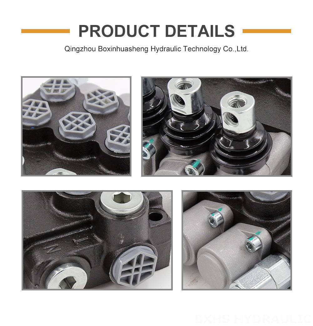 Autocycle Hydraulic Valve 3 Spool Manual Directional Valve - P40-G12-G38 | Factory & Supplier detailed image