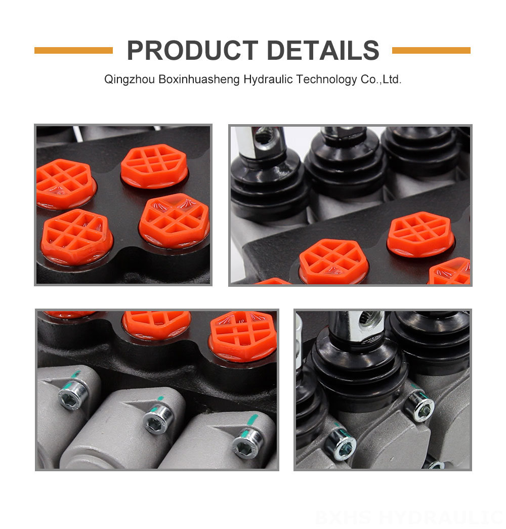 P40-G12-G38 Manual 5 Spool Monoblock Directional Valve detailed image