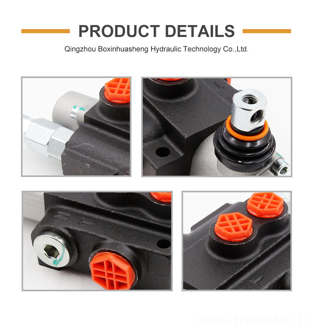 P40-G12-YW 1 Spool Manual Hydraulic Directional Control Valve | Factory Direct detailed image