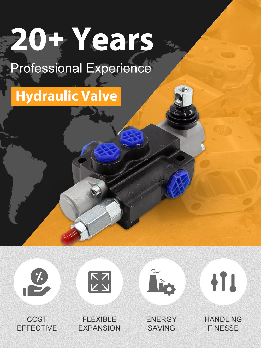 Diverter Valve Enhanced Hydraulic Performance: P40-G12 Valve for Efficiency and Control detailed image