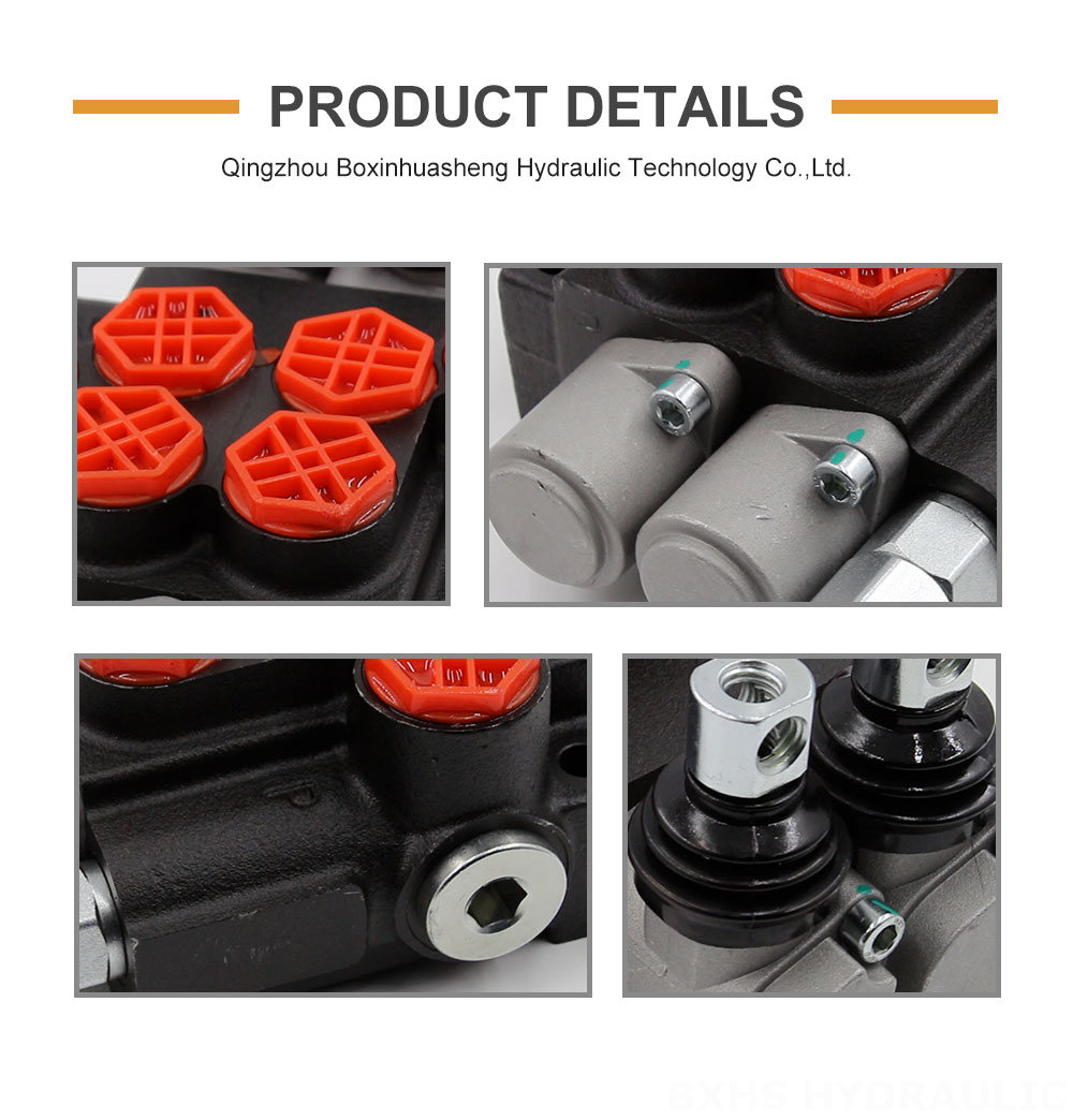 P40-G12 2-Spool Hydraulic Directional Valve | Factory Direct & Customizable detailed image