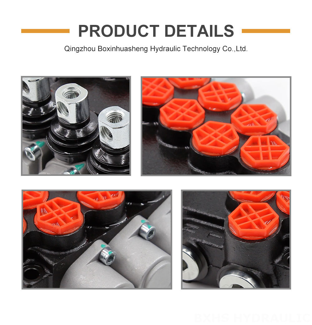 4 Way Hydraulic Manifold Block P40-G12 Directional Control Valve: Factory Direct & Customizable detailed image