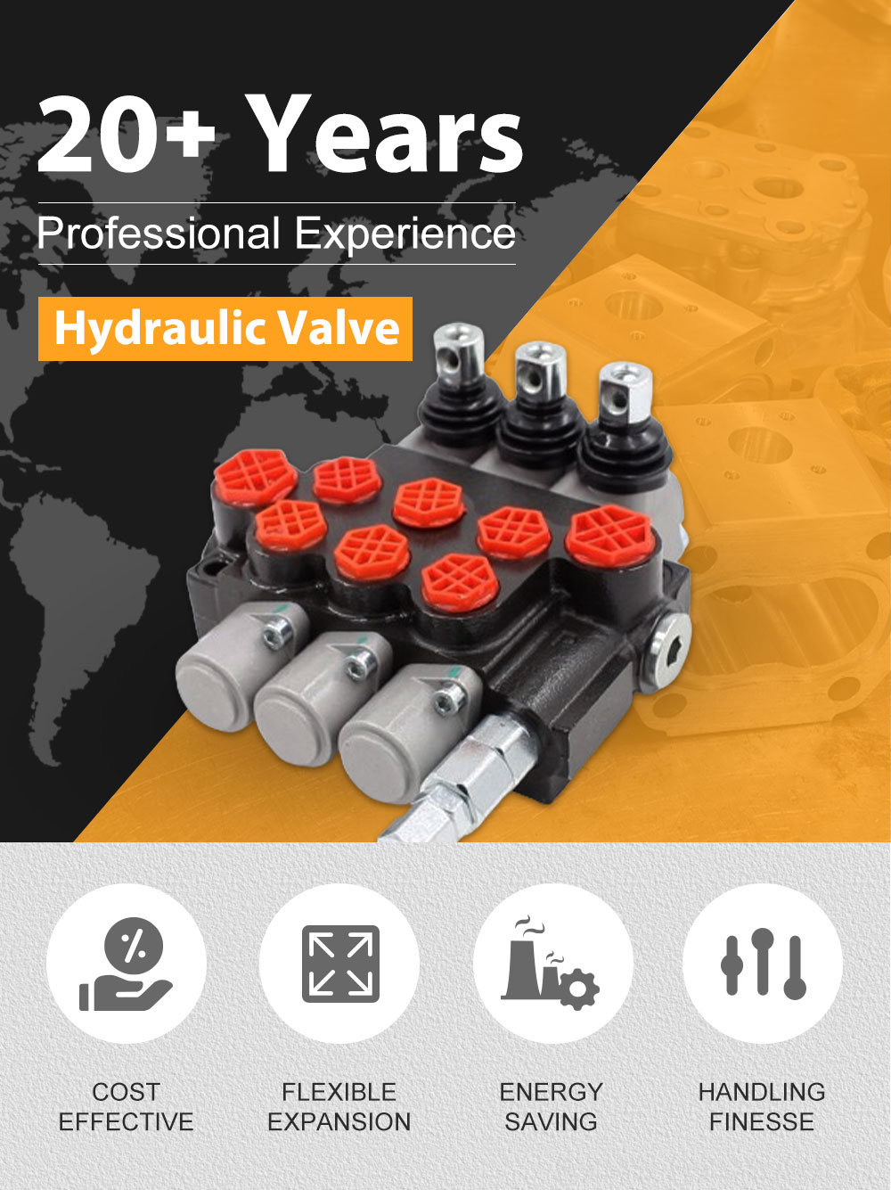 Bespoke Hydraulic Solutions: Customizable P40-G38-G12-OT-OT-OT Directional Valves detailed image